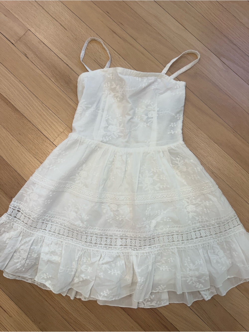 Katie J NYC White Floral Eyelet Sundress for Girls